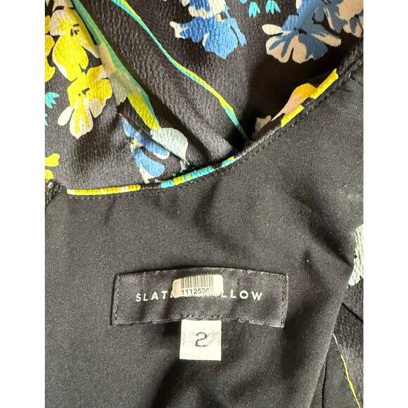 Slate & Willow Polka Dot Floral Mixed Print Dress 2 - Picture 8 of 8